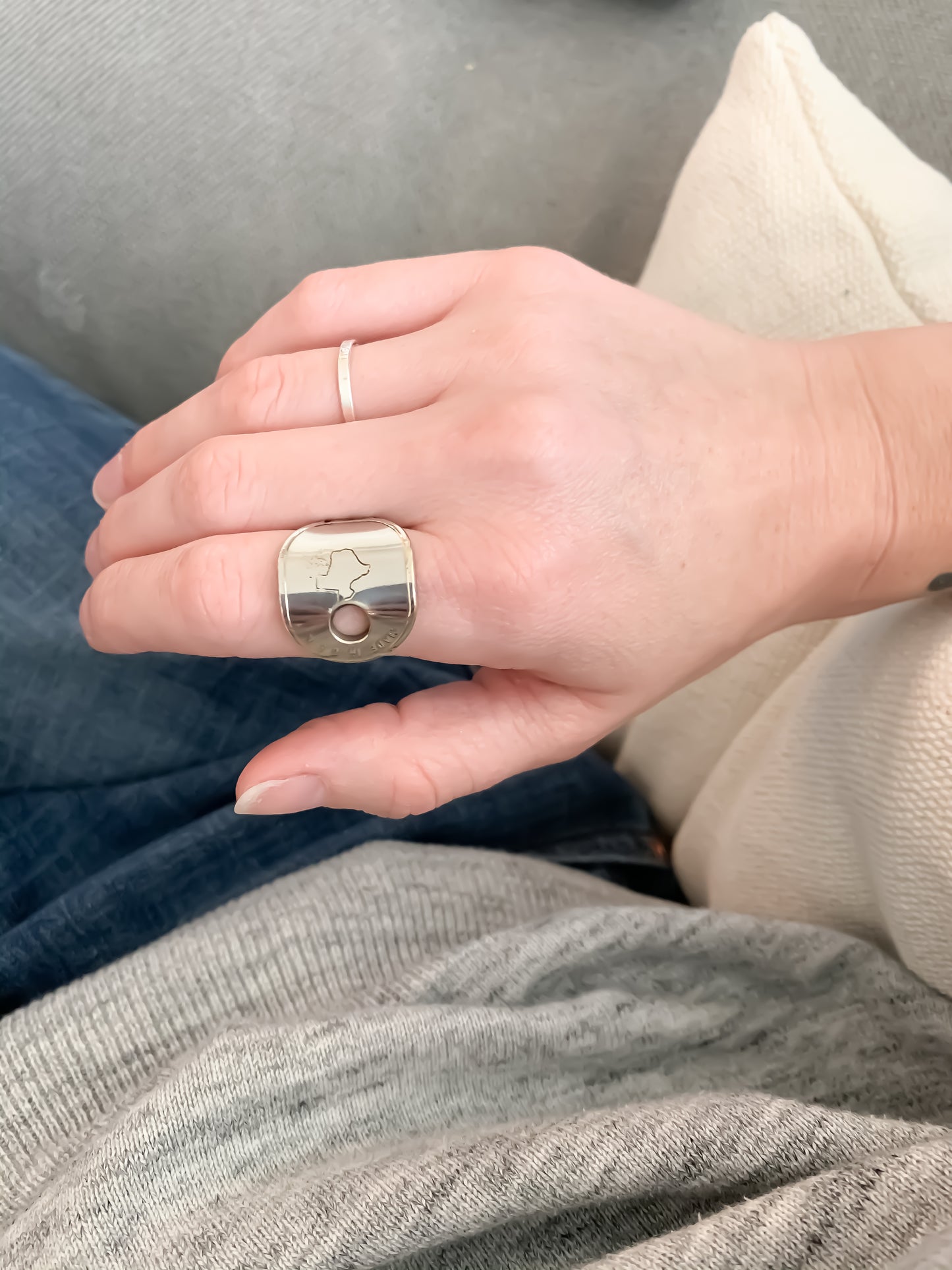 Custom State Stamped Rings