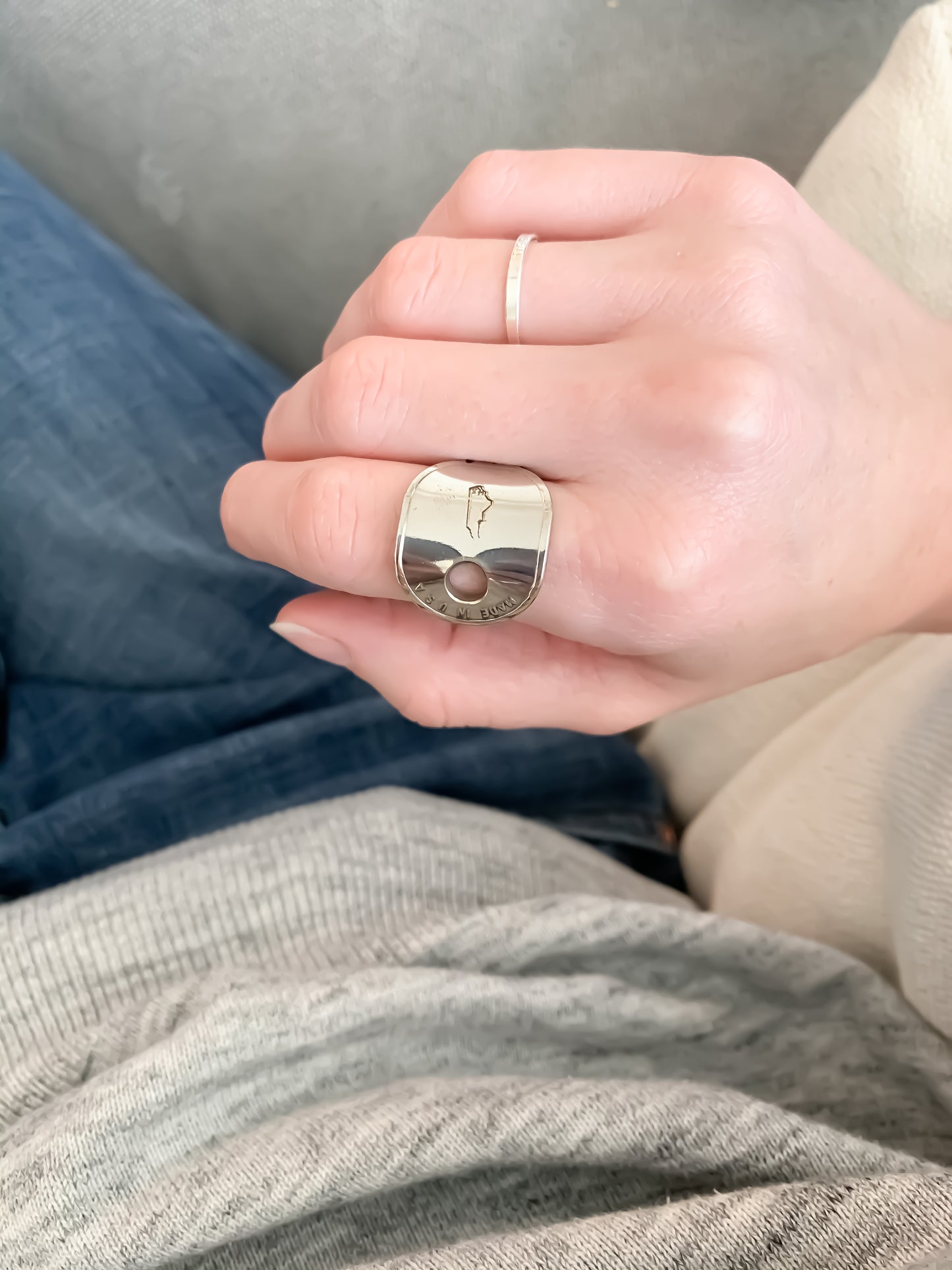 Custom State Stamped Rings