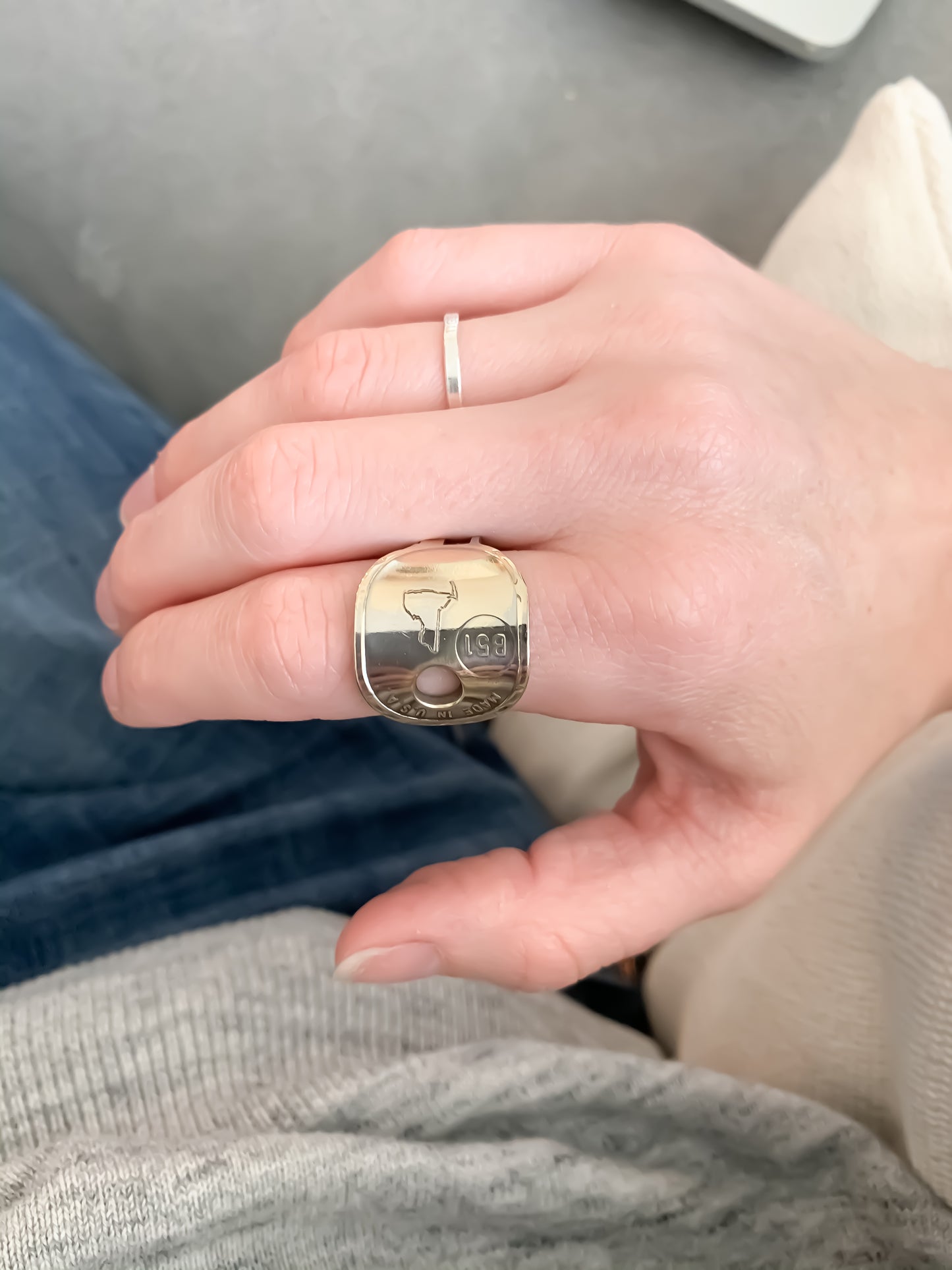 Custom State Stamped Rings