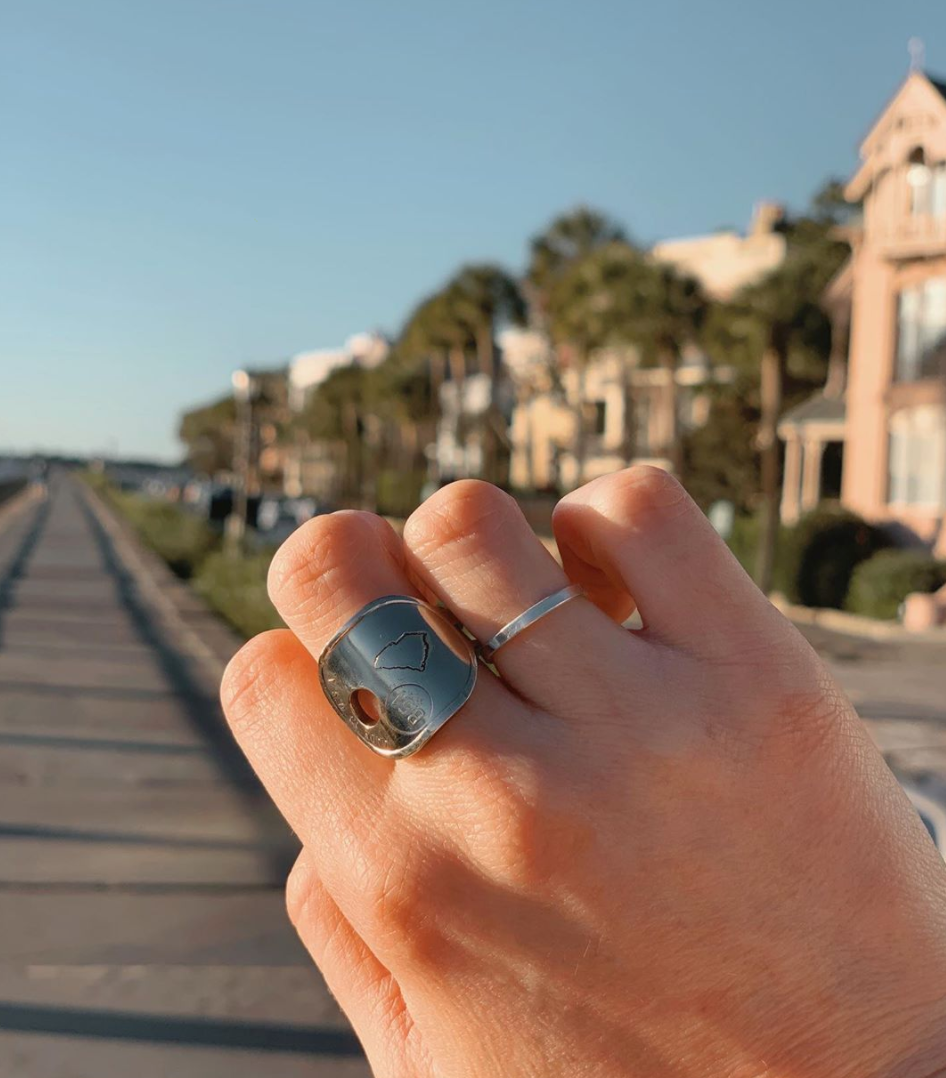 Custom State Stamped Rings