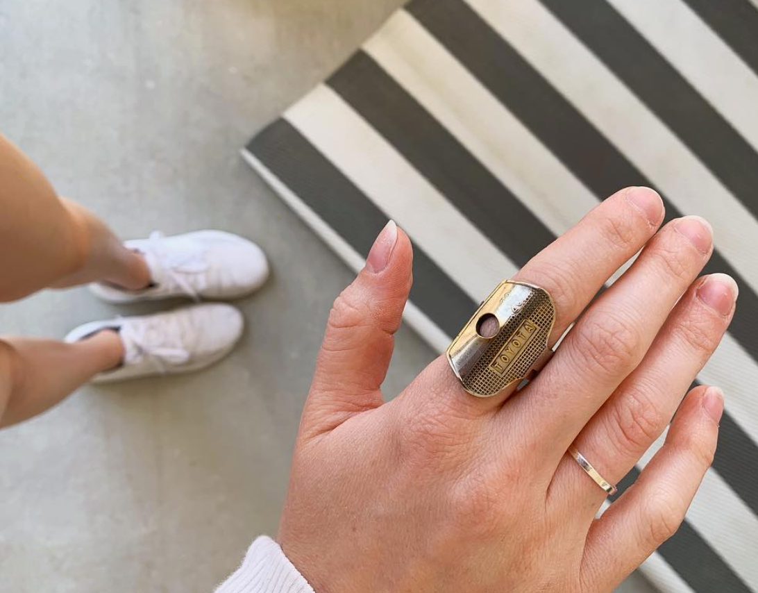 Large 'Toyota Checkered' JoJo Ring